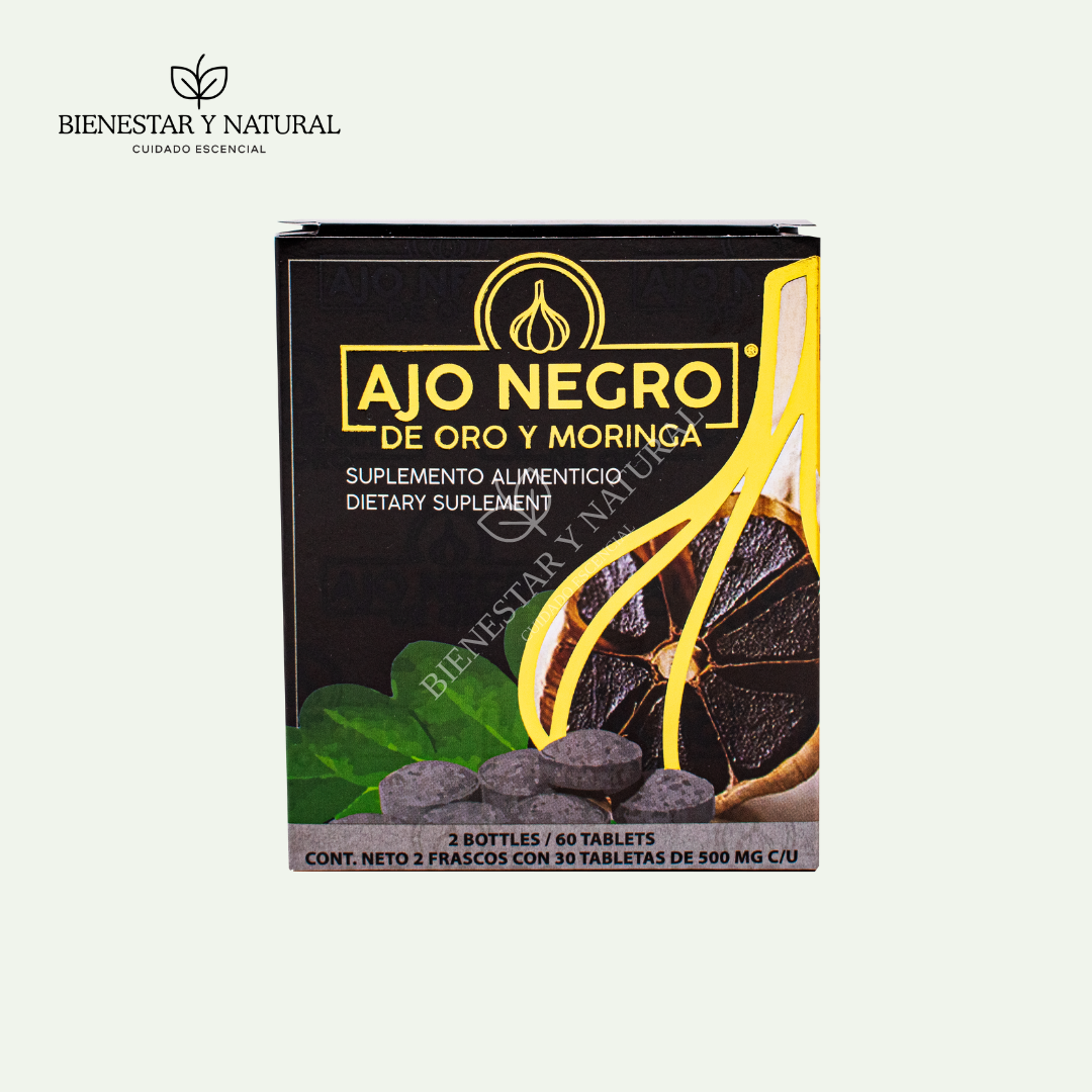 Ajo Negro de Oro y Moringa