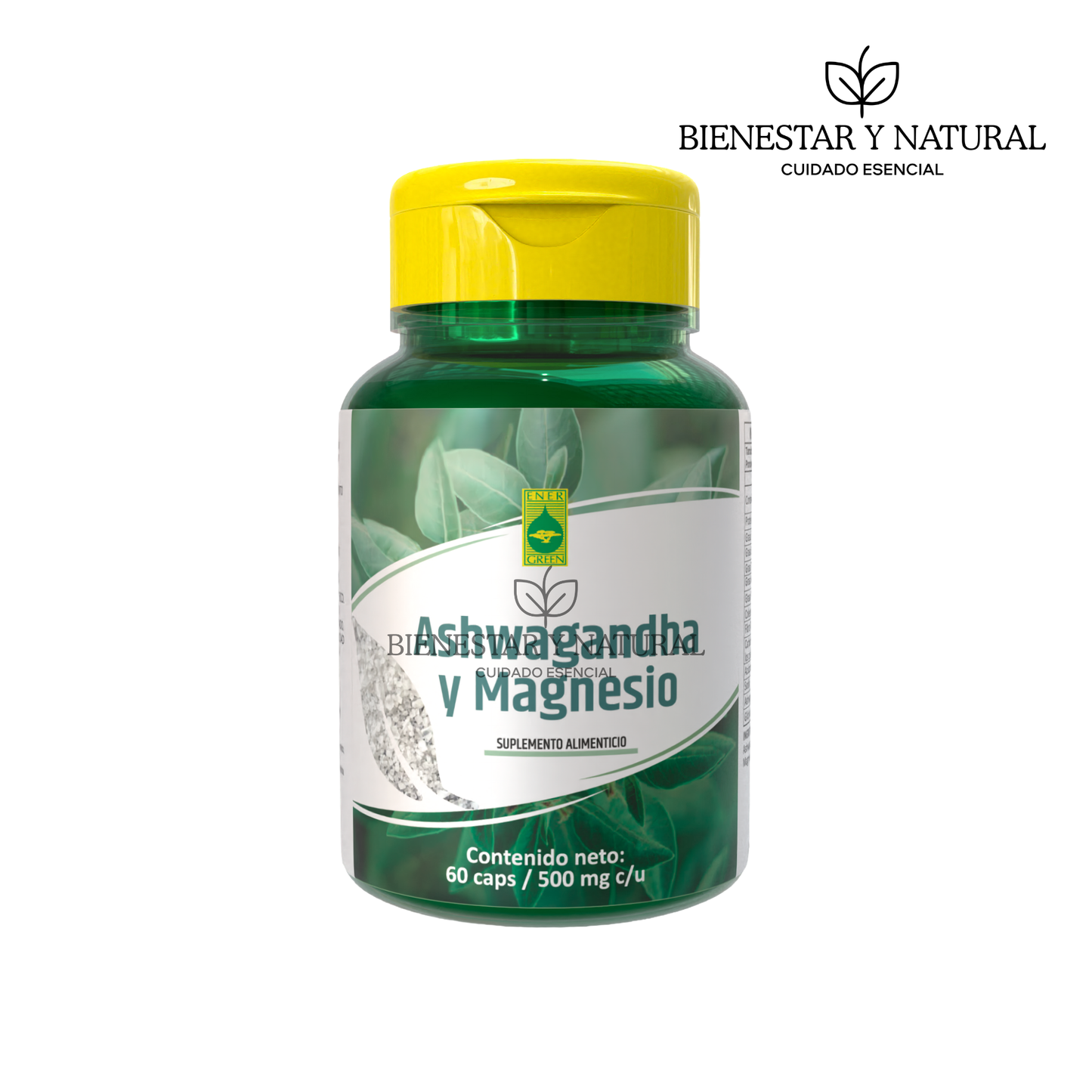 Ashwagandha y Magnesio cápsulas