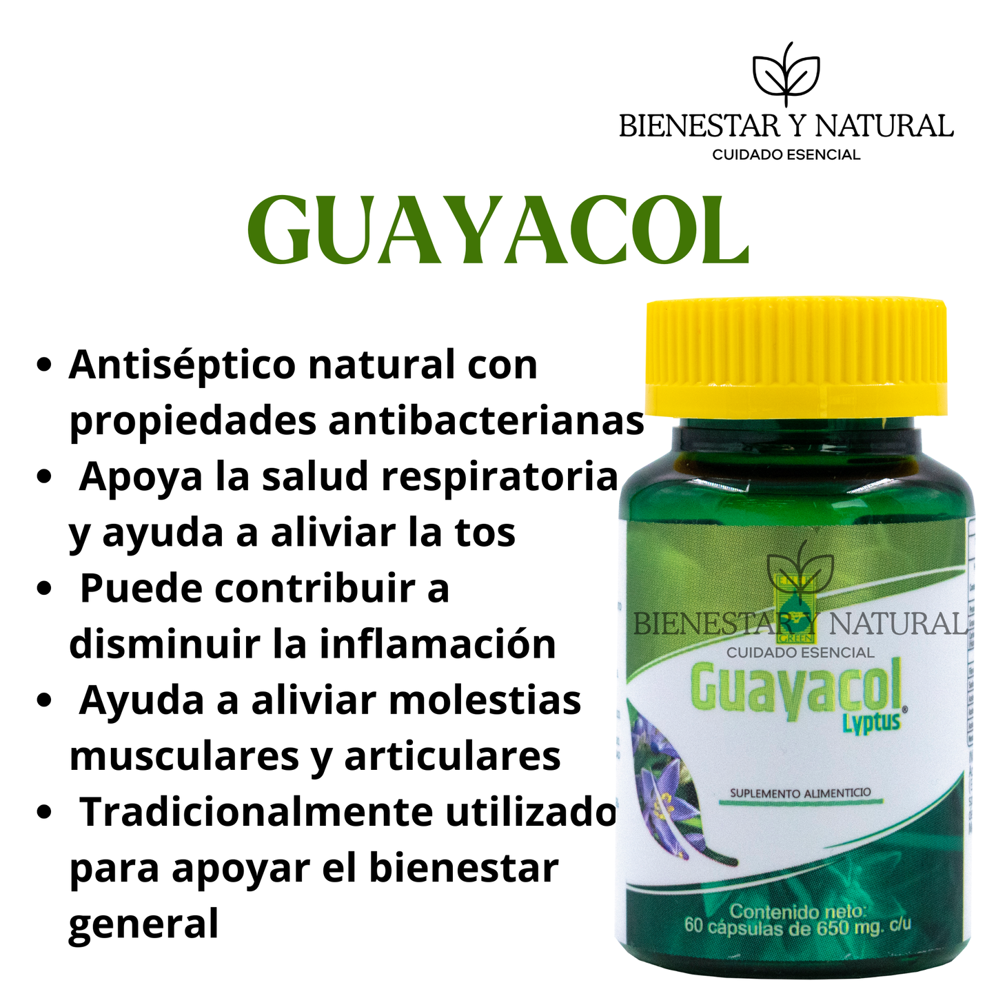 Guayacol c/60 cápsulas