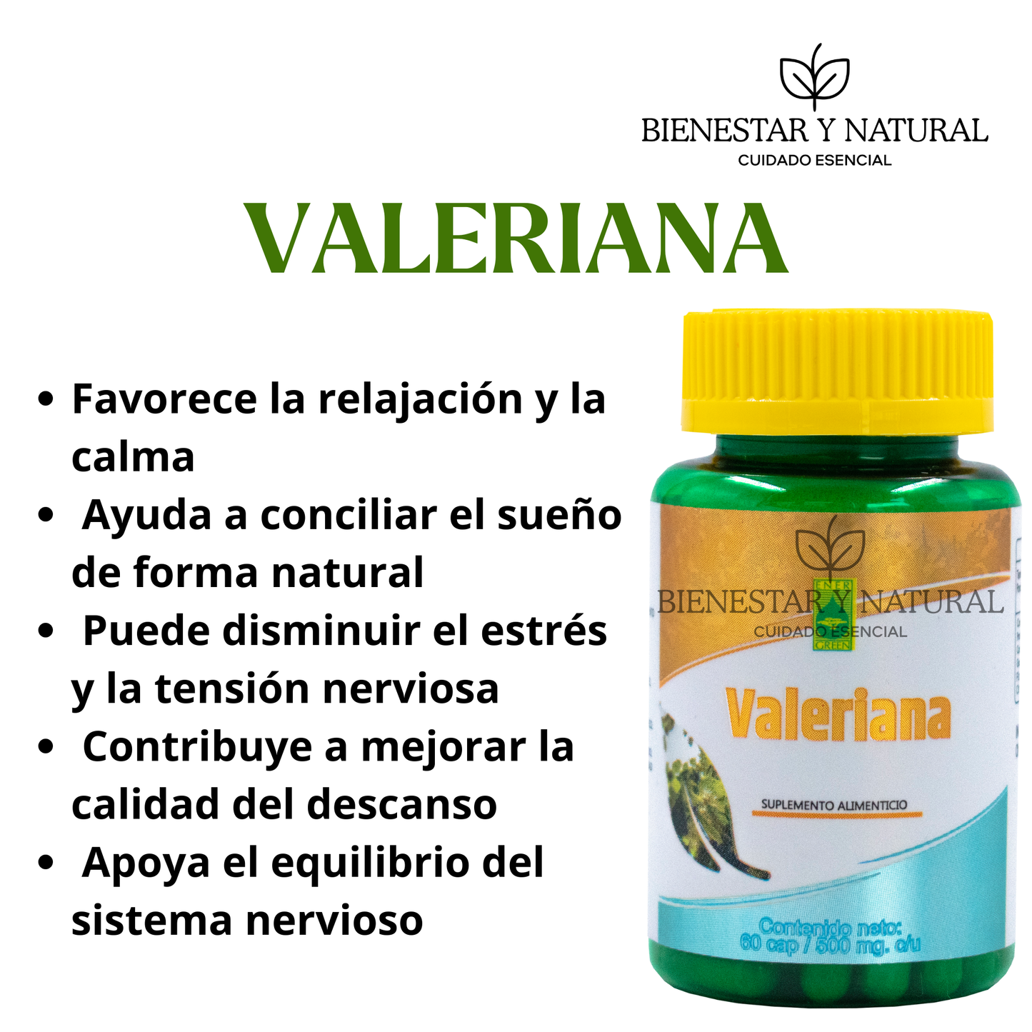 Valeriana c/60 cápsulas