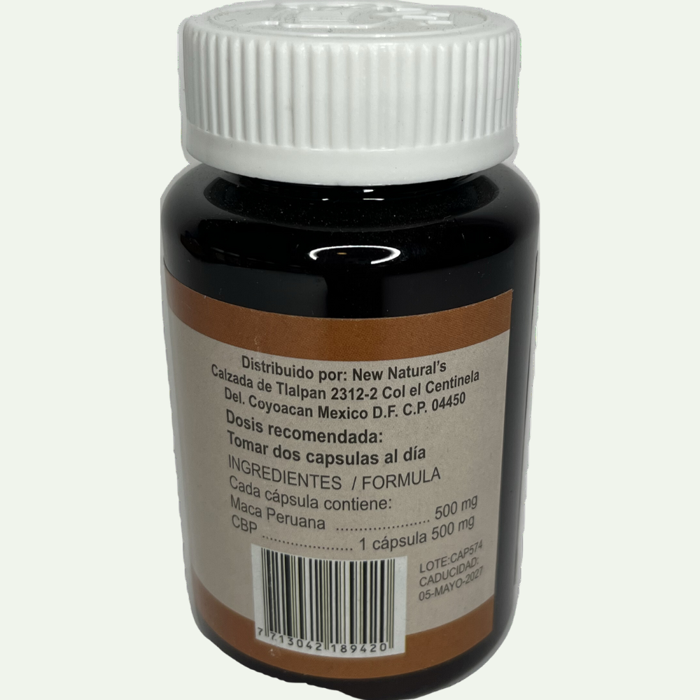 Maca Peruana c/60 cápsulas New Naturals