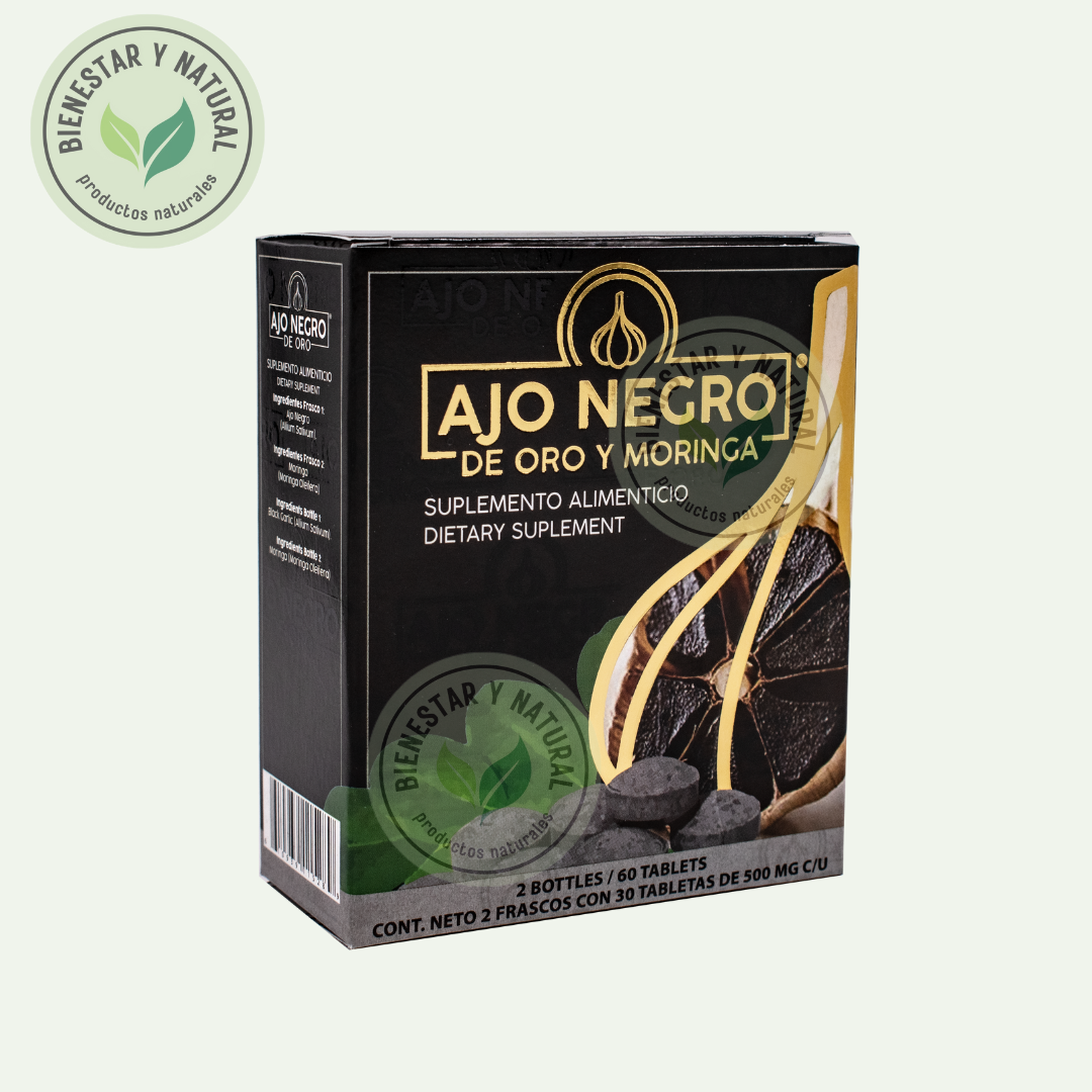 Ajo Negro de Oro y Moringa