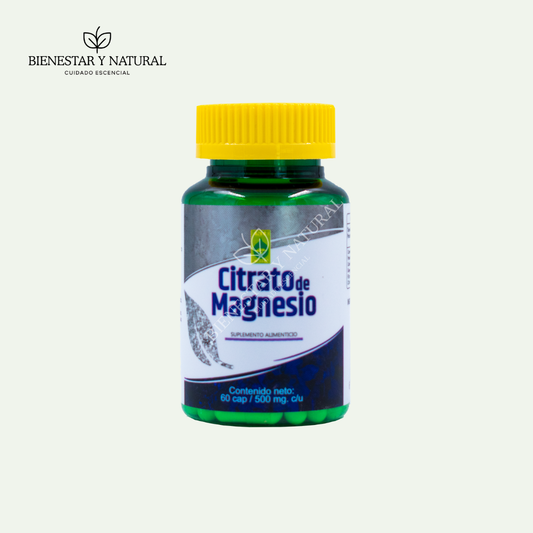 Citrato de Magnesio c/60 cápsulas