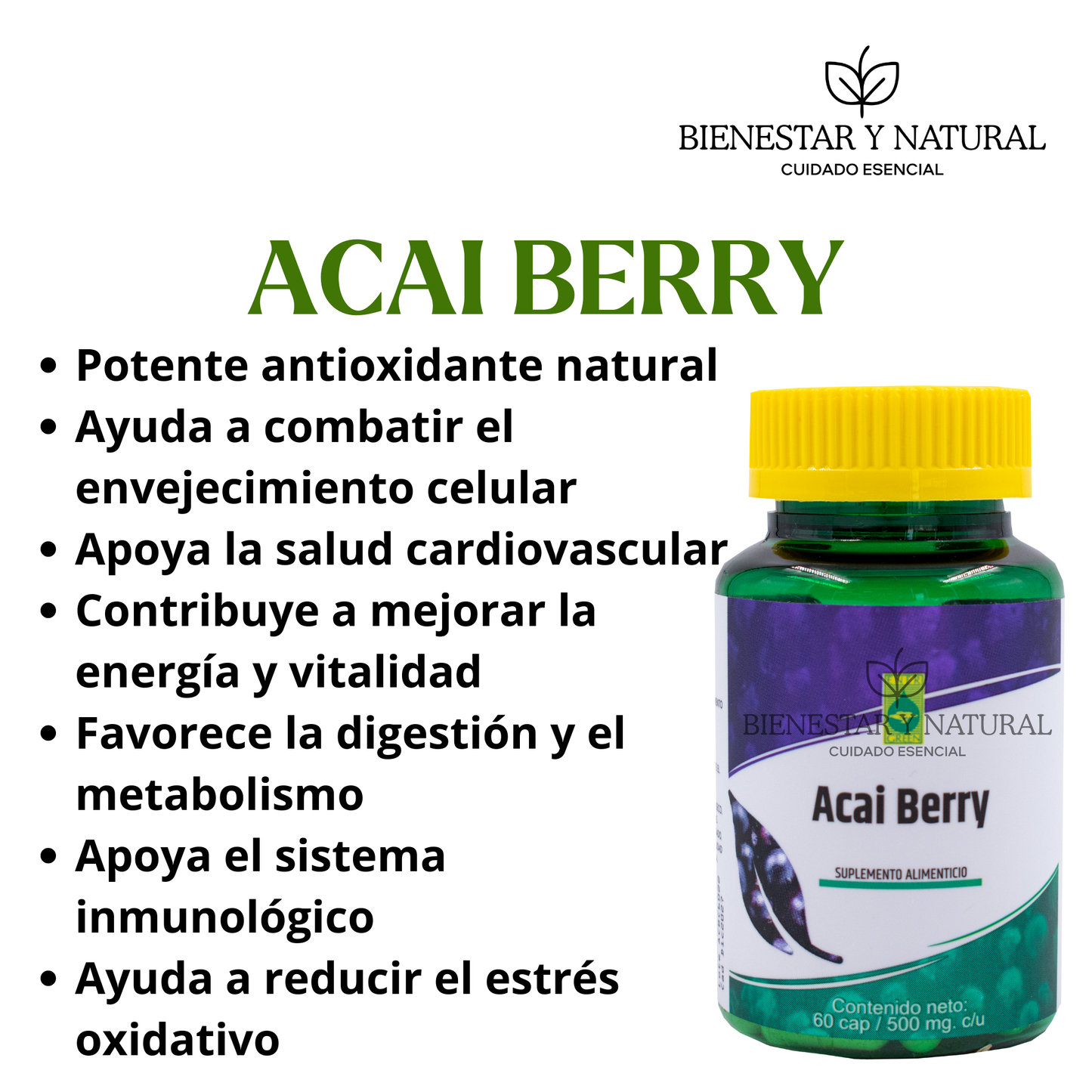 Acai Berry c/ 60 cápsulas