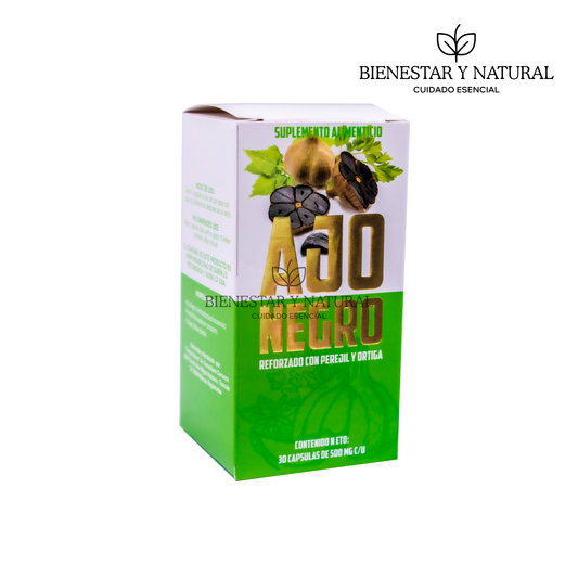 Ajo Negro Con Perejil y Ortiga c/30 cápsulas