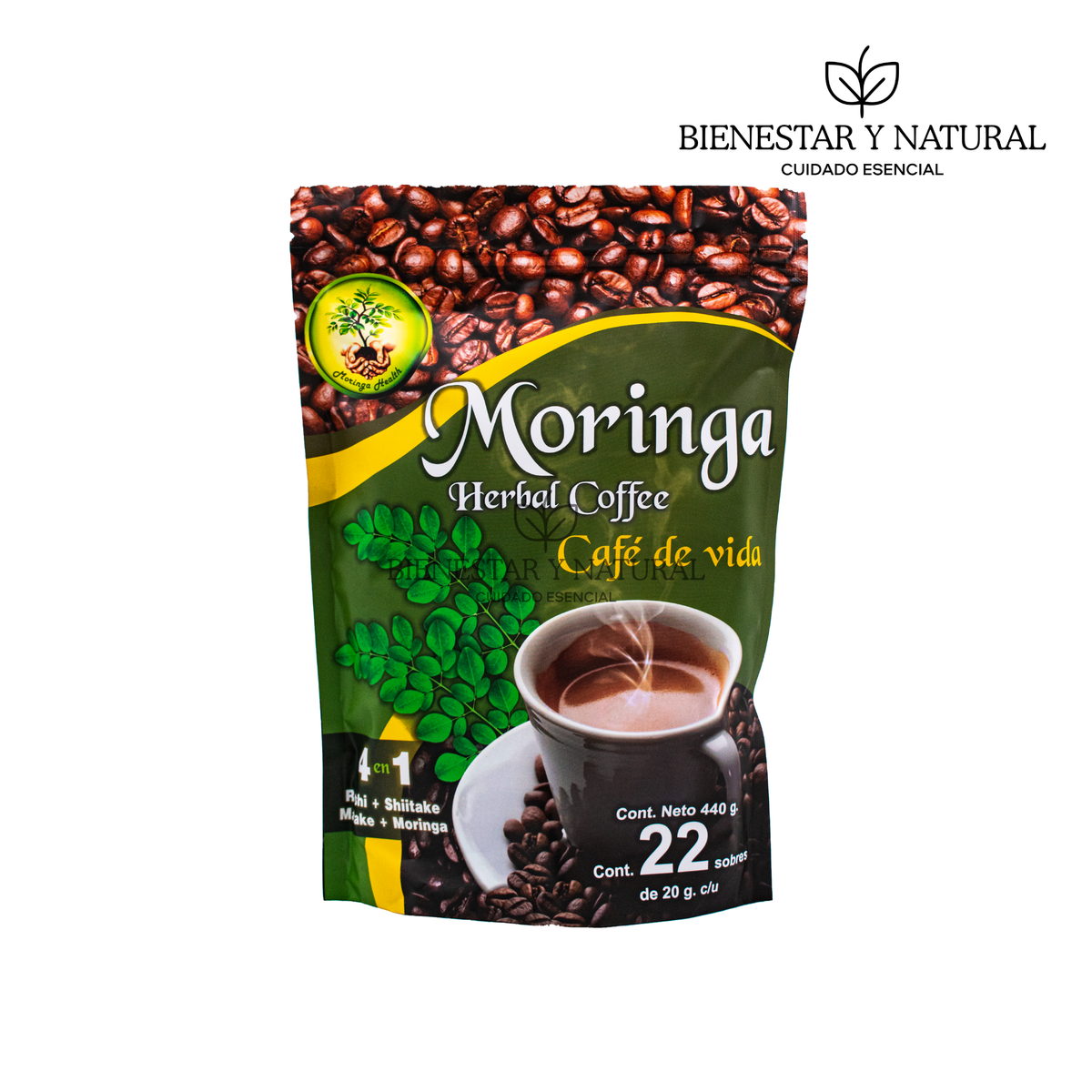 Café Moringa Herbal bolsa c/22 sobres