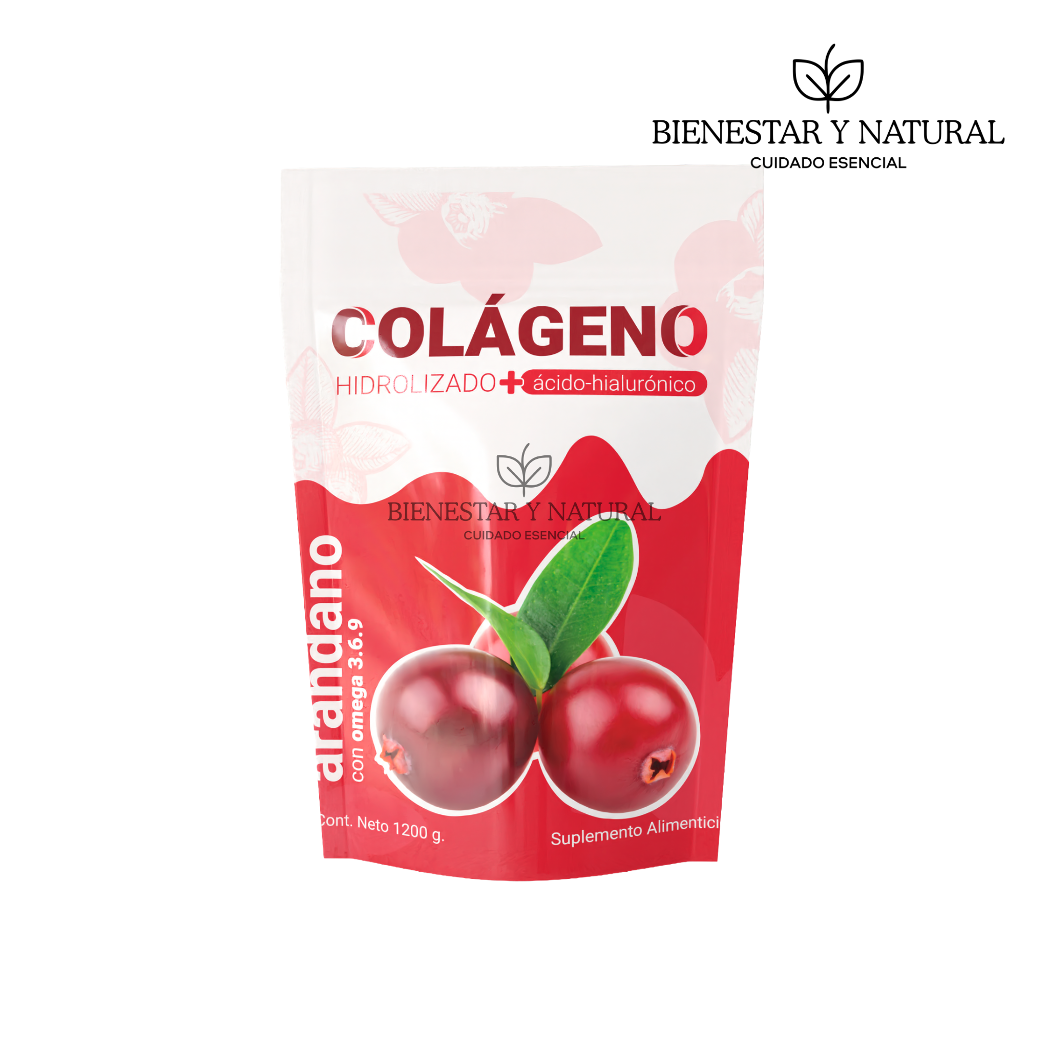 Colágeno Hidrolizado Sabor Arándano 1.2kg
