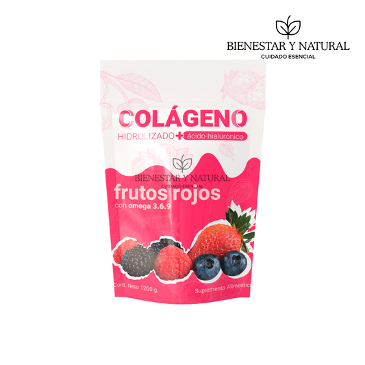 Colágeno Hidrolizado Sabor Frutos Rojos 1.2kg
