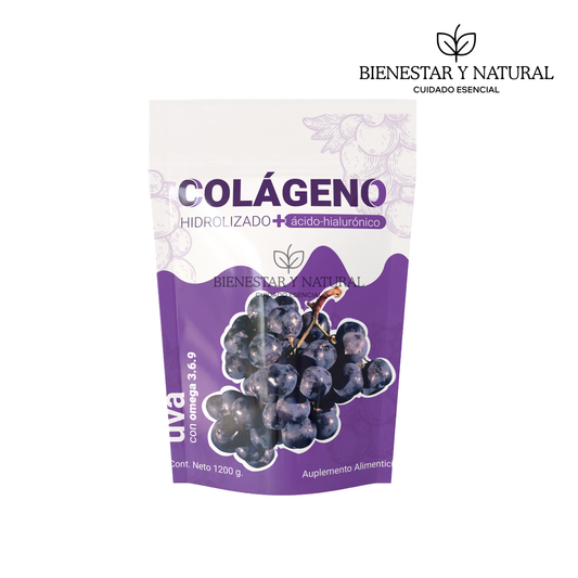Colágeno Hidrolizado Sabor Uva 1.2 kg