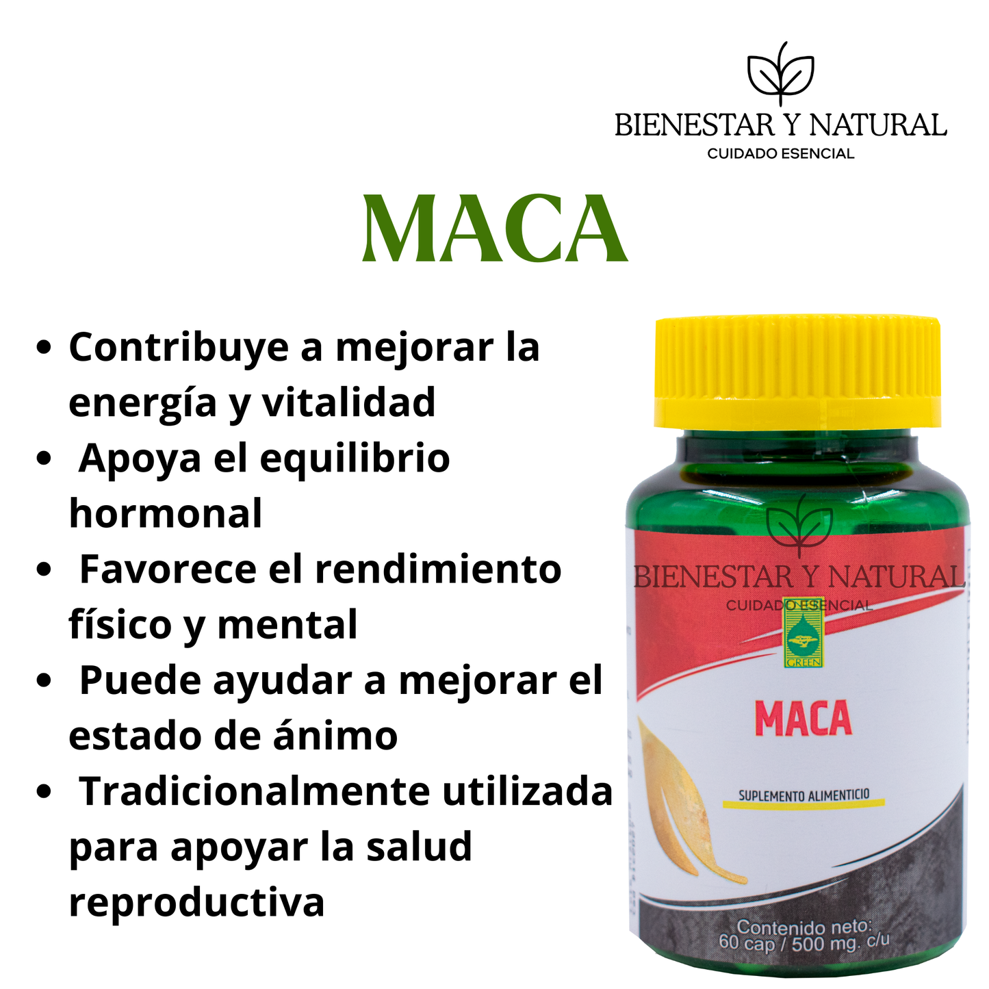 Maca c/60 cápsulas