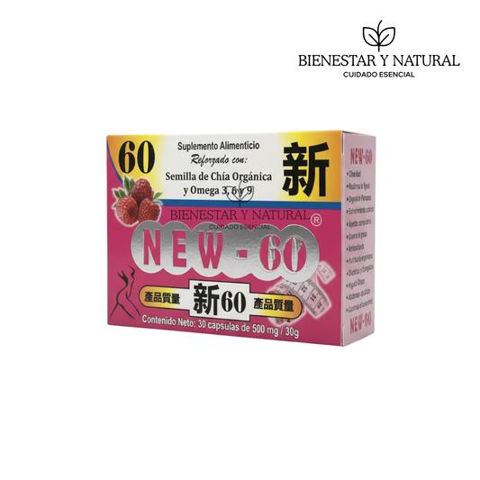 New 60 c/30 cápsulas