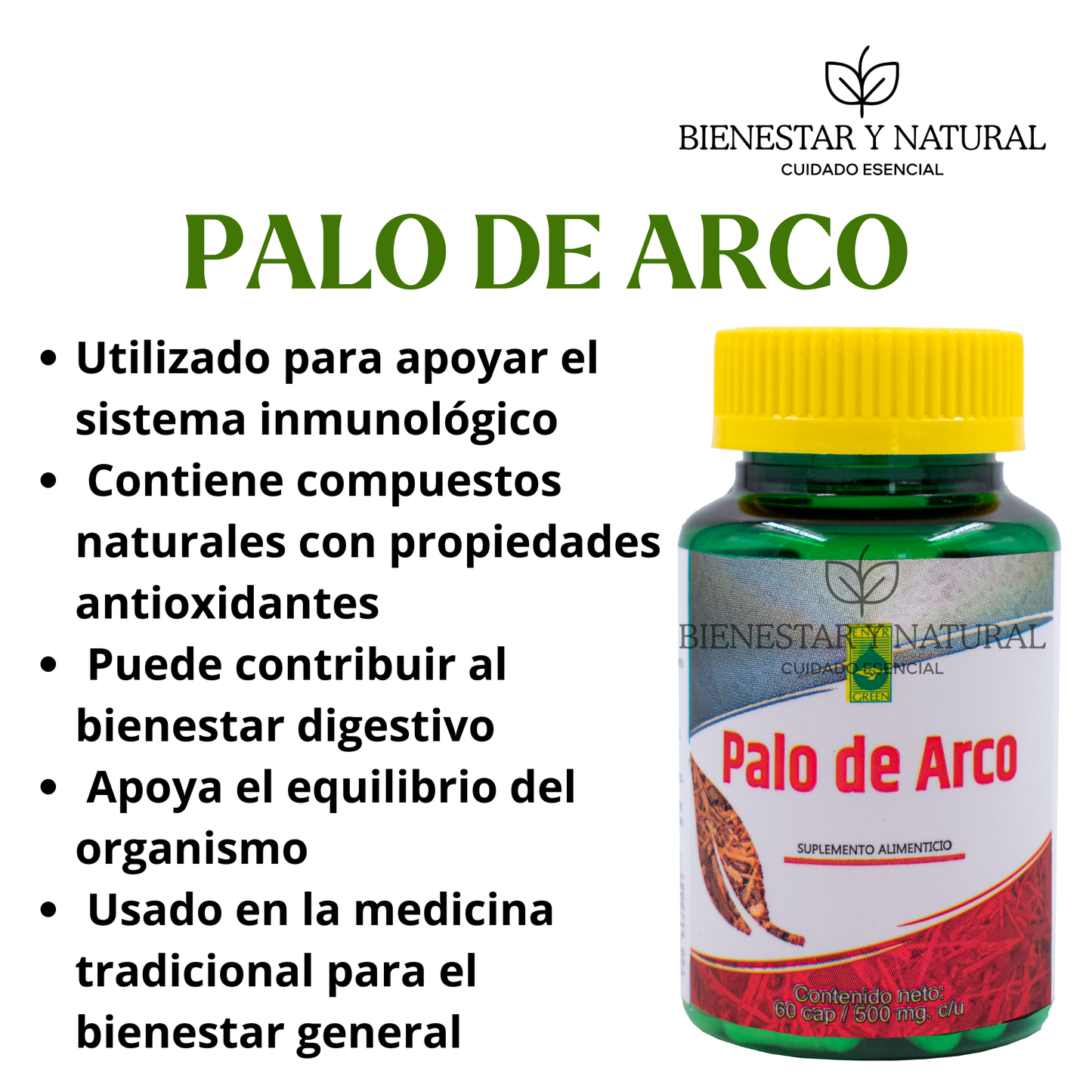 Palo de Arco c/60 cápsulas