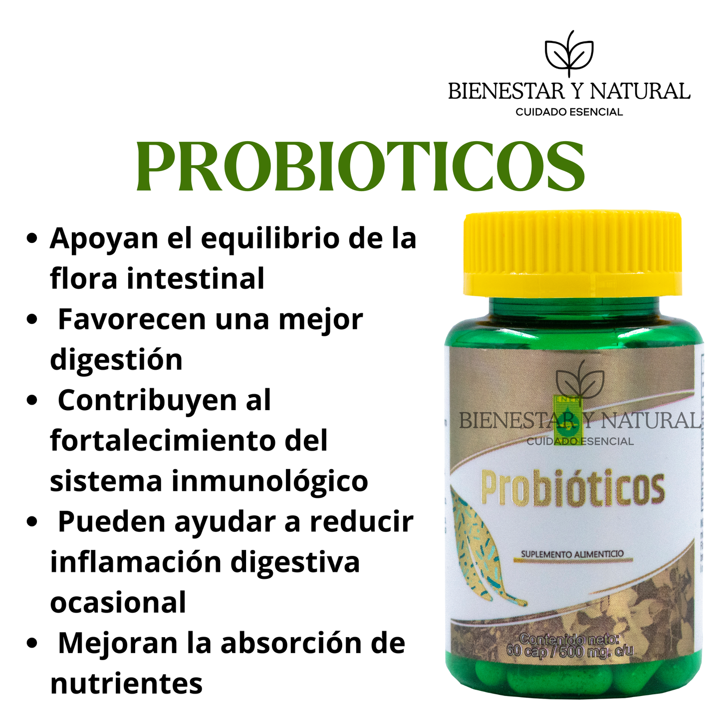 Probióticos c/60 cápsulas